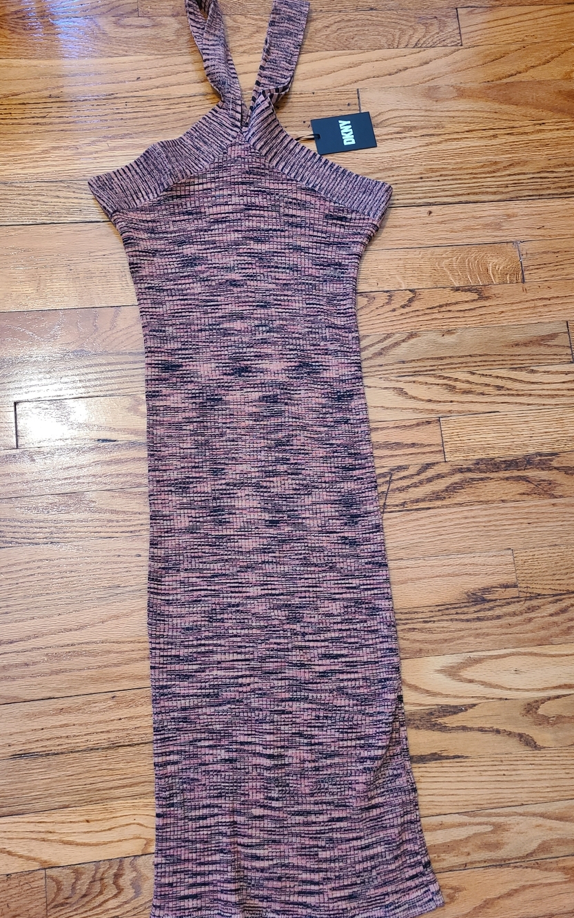 DKNY Fitted Halter Dress